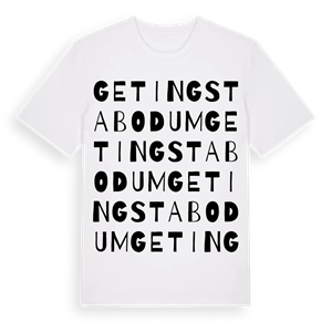 Getingstabodum ordlek t-shirt – ekologisk bomull t-shirt från Pinshirt