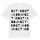 Getingstabodum ordlek t-shirt