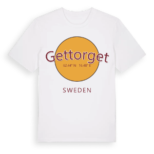 Gettorget cirkel t-shirt – ekologisk bomull t-shirt från Pinshirt