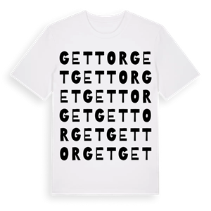 Gettorget ordlek t-shirt – ekologisk bomull t-shirt från Pinshirt