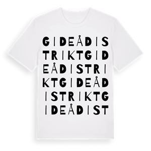 Gideå distrikt ordlek t-shirt – ekologisk bomull t-shirt från Pinshirt
