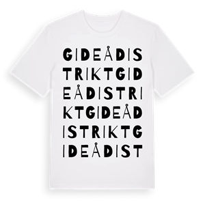 Gideå distrikt ordlek t-shirt – ekologisk bomull t-shirt från Pinshirt