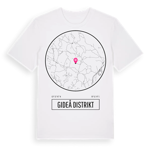 Gideå distrikt t-shirt – ekologisk bomull t-shirt från Pinshirt