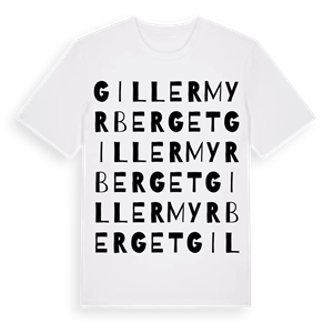 Gillermyrberget ordlek t-shirt – ekologisk bomull t-shirt från Pinshirt
