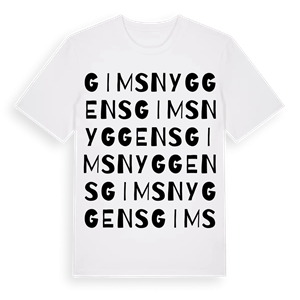 Gim Snyggens ordlek t-shirt – ekologisk bomull t-shirt från Pinshirt