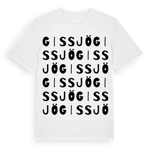 Gissjö ordlek t-shirt – ekologisk bomull t-shirt från Pinshirt
