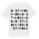 White t-shirt med Gistaholmarna ordlek t-shirt