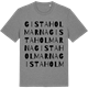 Mid Heather Gray t-shirt med Gistaholmarna ordlek t-shirt