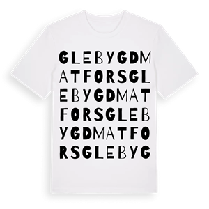 Glebygd Matfors ordlek t-shirt – ekologisk bomull t-shirt från Pinshirt