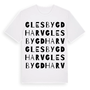 Glesbygd Harv ordlek t-shirt – ekologisk bomull t-shirt från Pinshirt
