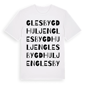 glesbygd Huljen ordlek t-shirt – ekologisk bomull t-shirt från Pinshirt