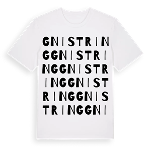 Gnistring ordlek t-shirt – ekologisk bomull t-shirt från Pinshirt