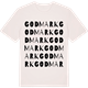 Vintage White t-shirt med Godmark ordlek t-shirt