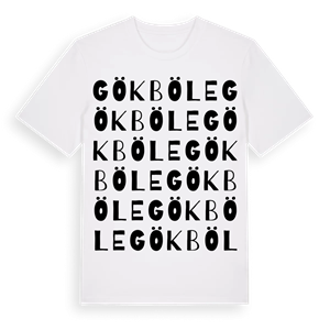 Gökböle ordlek t-shirt – ekologisk bomull t-shirt från Pinshirt