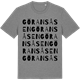 Mid Heather Gray t-shirt med Göransåsen ordlek t-shirt
