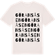 Vintage White t-shirt med Göransåsen ordlek t-shirt