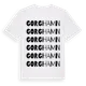 White t-shirt med Gorghamn ordlek t-shirt