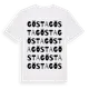 White t-shirt med Gösta ordlek t-shirt