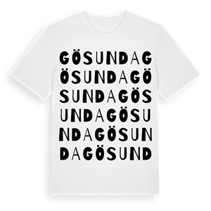 Gösunda ordlek t-shirt – ekologisk bomull t-shirt från Pinshirt