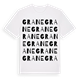 White t-shirt med Grane ordlek t-shirt