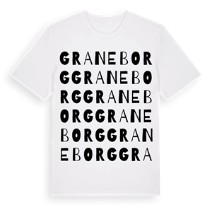 Graneborg ordlek t-shirt – ekologisk bomull t-shirt från Pinshirt