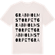 Vintage White t-shirt med Granholmstorpet ordlek t-shirt