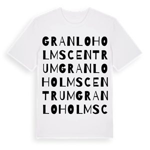 Granloholms centrum ordlek t-shirt – ekologisk bomull t-shirt från Pinshirt