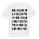 Granloholms centrum ordlek t-shirt