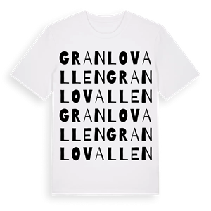 Granlovallen ordlek t-shirt – ekologisk bomull t-shirt från Pinshirt