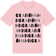 Pink Cotton t-shirt med Granöhamn ordlek t-shirt