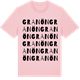 Pink Cotton t-shirt med Granön ordlek t-shirt