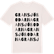 Vintage White t-shirt med Gransjöbodarna ordlek t-shirt