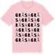 Pink Cotton t-shirt med Gräsa ordlek t-shirt