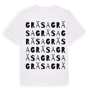 Gräsa ordlek t-shirt – ekologisk bomull t-shirt från Pinshirt