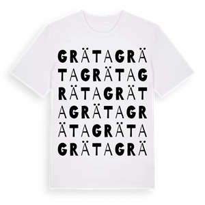 Gräta ordlek t-shirt – ekologisk bomull t-shirt från Pinshirt