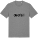 Mid Heather Gray t-shirt med Grofäll fetstil t-shirt
