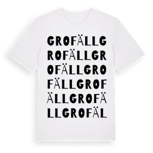 Grofäll ordlek t-shirt – ekologisk bomull t-shirt från Pinshirt