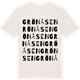 Vintage White t-shirt med Grönåsen ordlek t-shirt