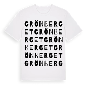 Grönberget ordlek t-shirt – ekologisk bomull t-shirt från Pinshirt