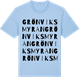 Blue Soul t-shirt med Grönviksmyran ordlek t-shirt
