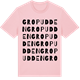Pink Cotton t-shirt med Gropudden ordlek t-shirt