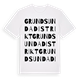 Grundsunda distrikt ordlek t-shirt