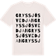 Vintage White t-shirt med Gryssjösvedjan ordlek t-shirt