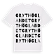 Grythöglandet ordlek t-shirt