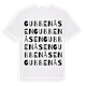 White t-shirt med Gubbenåsen ordlek t-shirt