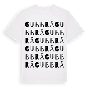 Gubbrå ordlek t-shirt – ekologisk bomull t-shirt från Pinshirt