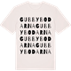 Vintage White t-shirt med Gubbybodarna ordlek t-shirt