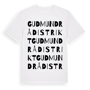 Gudmundrå distrikt ordlek t-shirt – ekologisk bomull t-shirt från Pinshirt