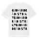 Gudmundrå distrikt ordlek t-shirt