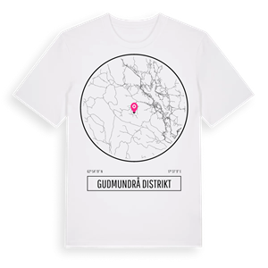 Gudmundrå distrikt t-shirt – ekologisk bomull t-shirt från Pinshirt